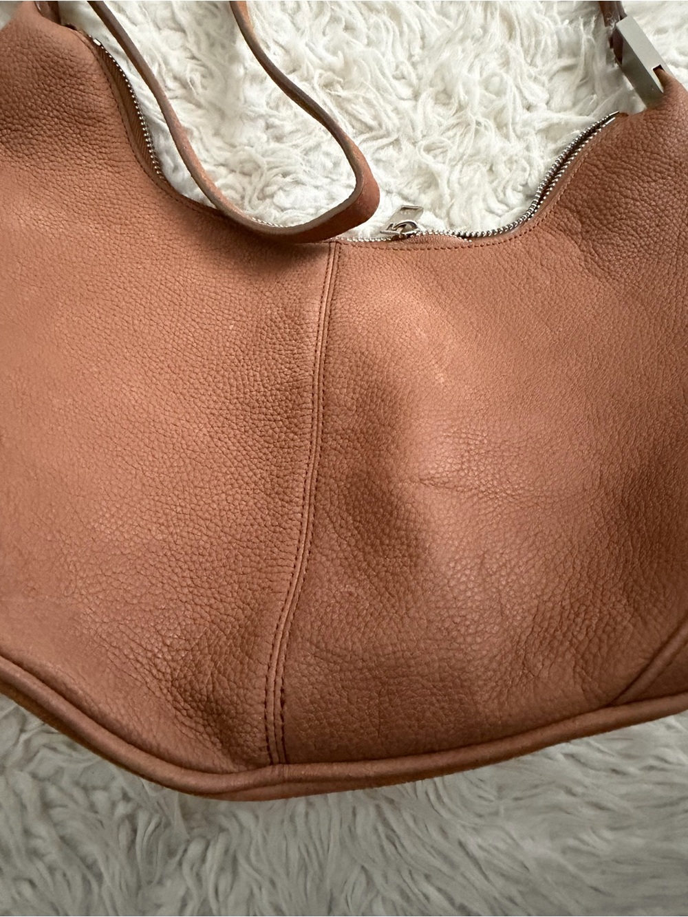 OSOI Cargo Hobo Shoulder Bag in Nubuck Brown - Picture 14 of 14